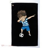 Dabbing Soccer Boy Greece Golf Towel thumb 0