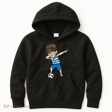 Dabbing Soccer Boy Greece Kids Hoodie