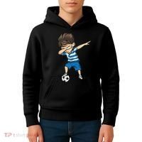 Dabbing Soccer Boy Greece Kids Hoodie thumb 4