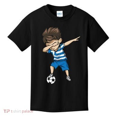 Dabbing Soccer Boy Greece Kids T-Shirt