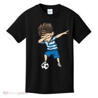 Dabbing Soccer Boy Greece Kids T-Shirt thumb 0