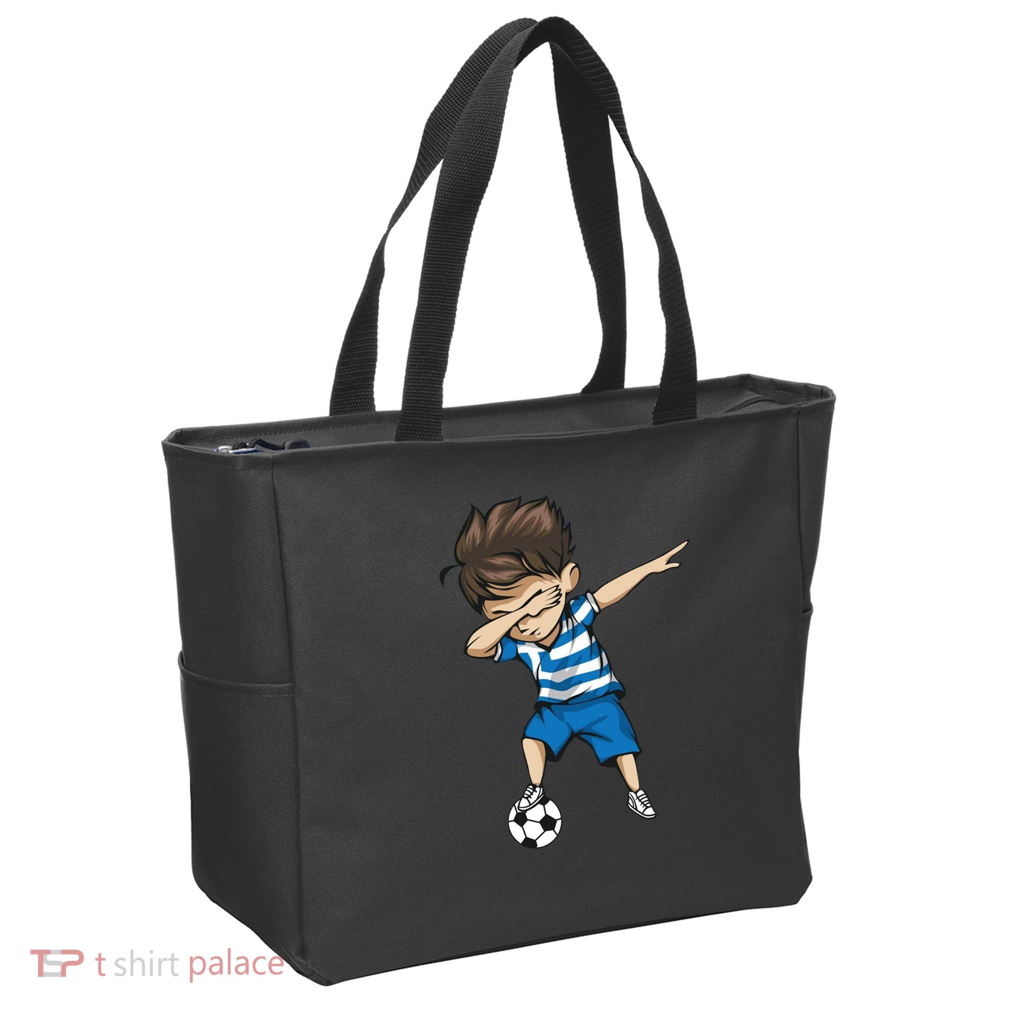 Dabbing Soccer Boy Greece Tote Bag