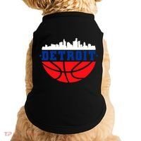 Detroit Skyline Basketball Logo Doggie Tank thumb 0