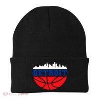 Detroit Skyline Basketball Logo Beanie thumb 0