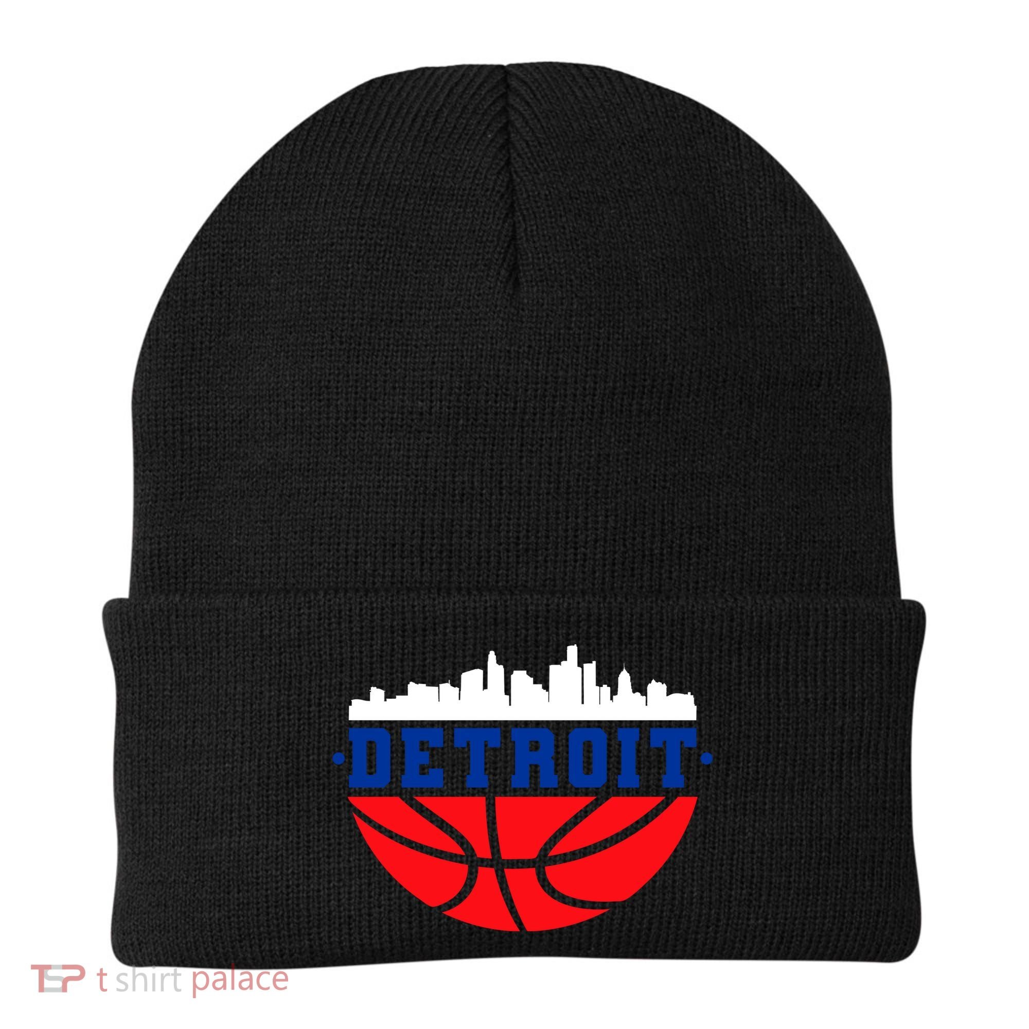 Detroit Skyline Basketball Logo Beanie