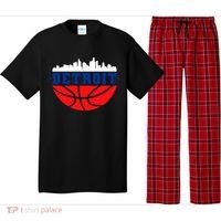 Detroit Skyline Basketball Logo Pajama Set thumb 0