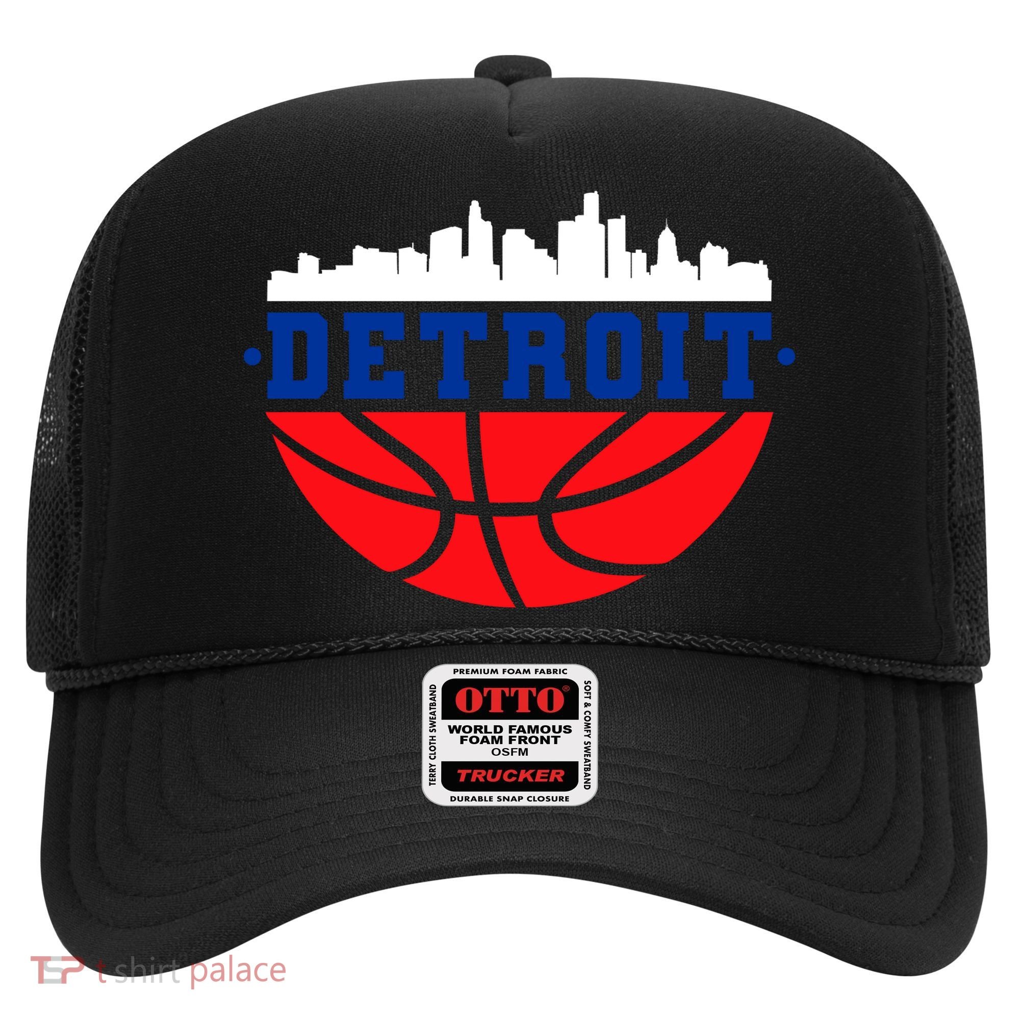 Detroit Skyline Basketball Logo Hat