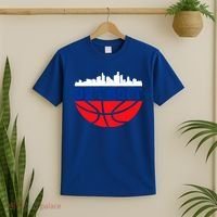 Detroit Skyline Basketball Logo T-Shirt thumb 2