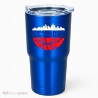 Detroit Skyline Basketball Logo Tumbler thumb 0