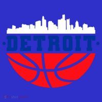 Detroit Skyline Basketball Logo Women's Tank Top thumb 5