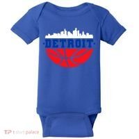 Detroit Skyline Basketball Logo Baby Bodysuit thumb 0