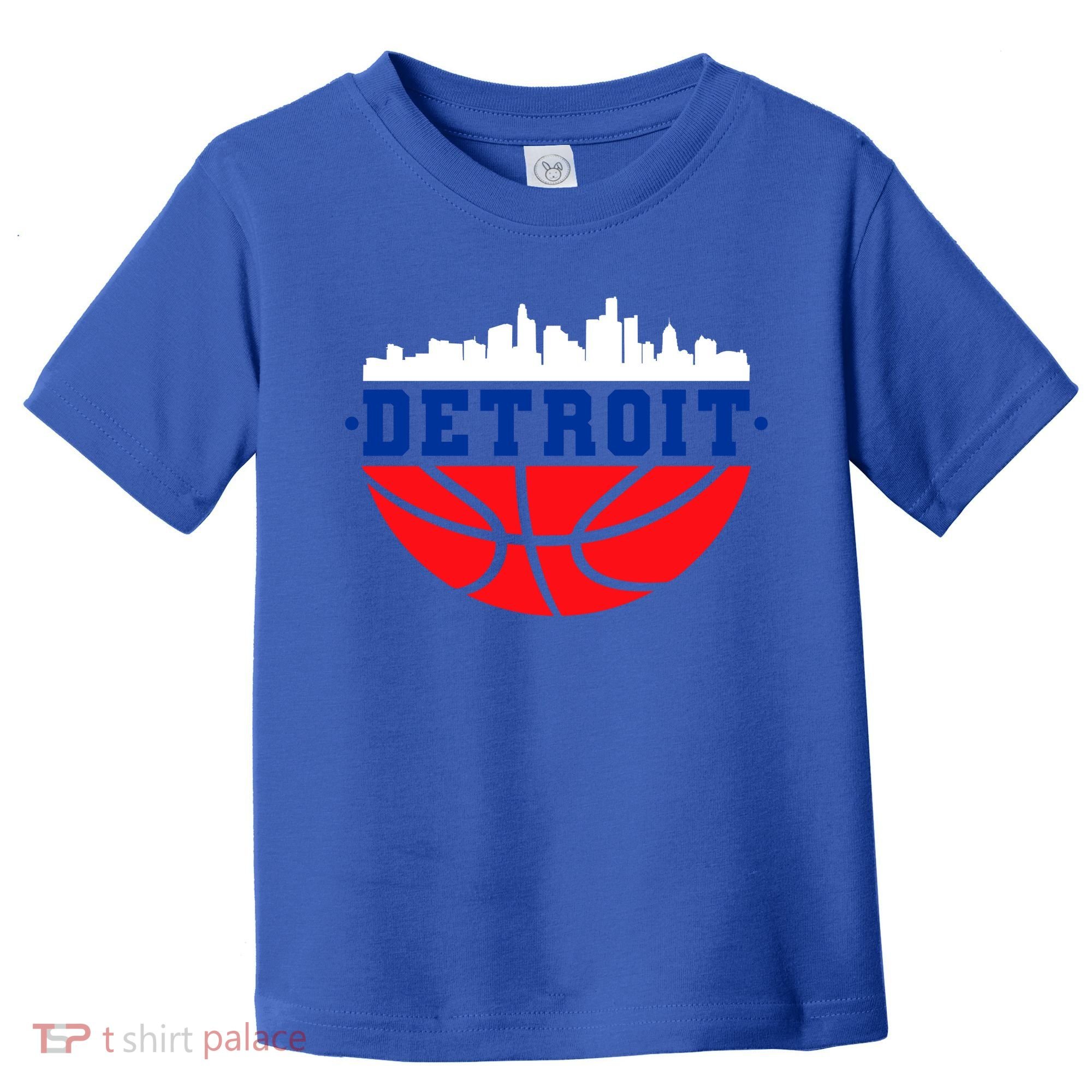 Detroit Skyline Basketball Logo Toddler T-Shirt