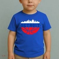 Detroit Skyline Basketball Logo Toddler T-Shirt thumb 2