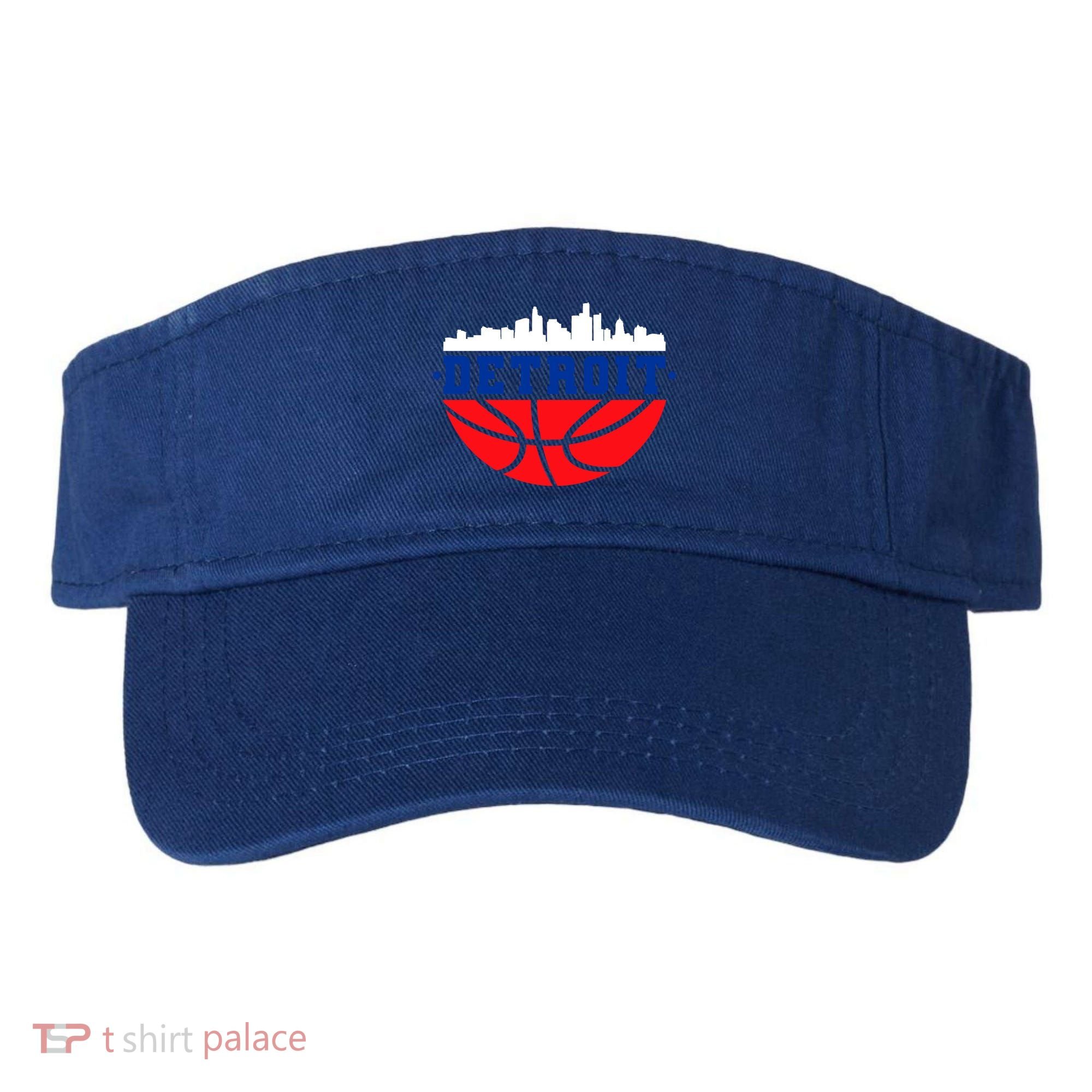 Detroit Skyline Basketball Logo Visor