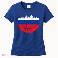 Detroit Skyline Basketball Logo Women's T-Shirt thumb 0