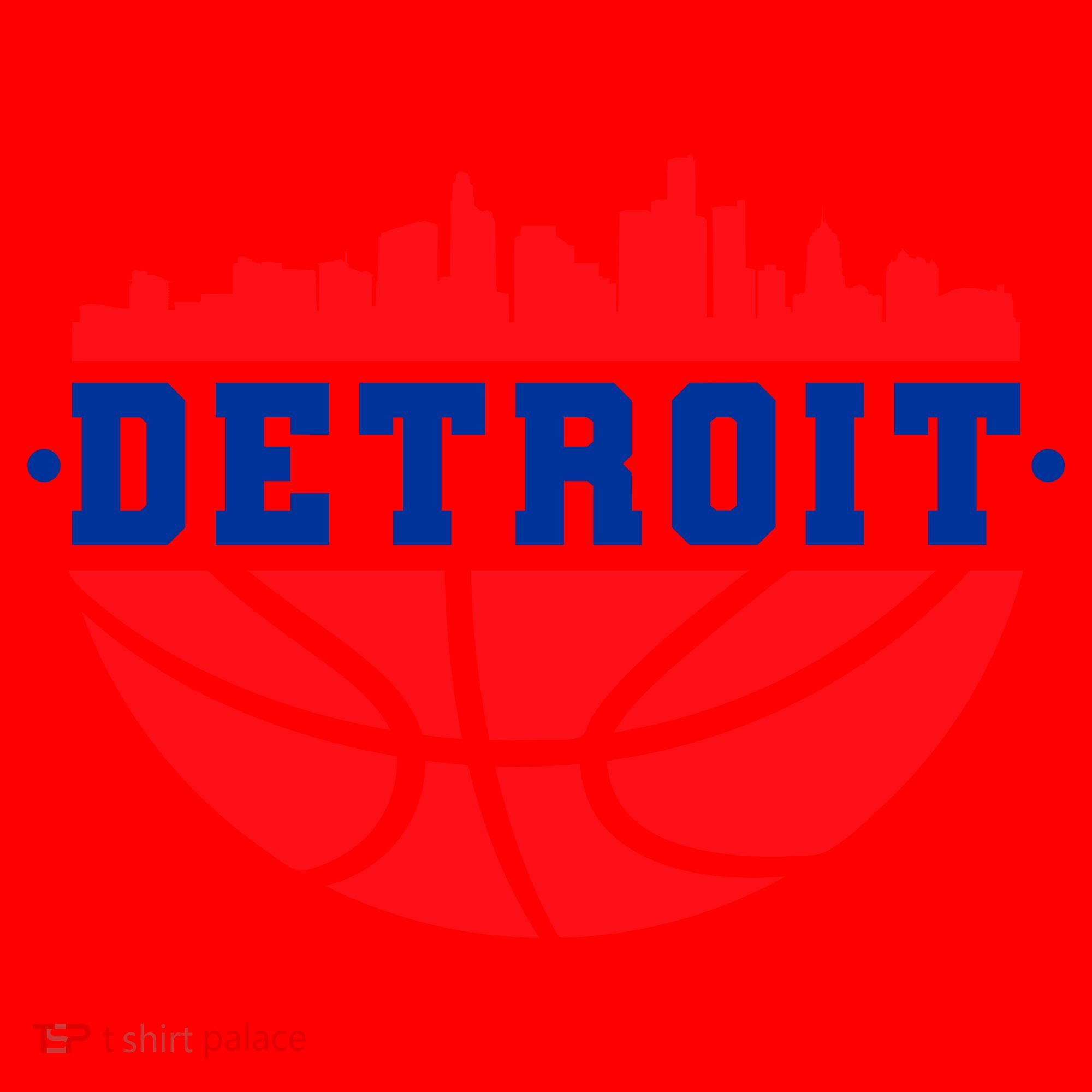 Detroit Skyline Basketball Logo Santa Hat