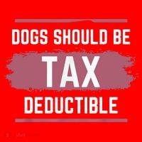 Dogs Should Be Tax Deductible Santa Hat thumb 1