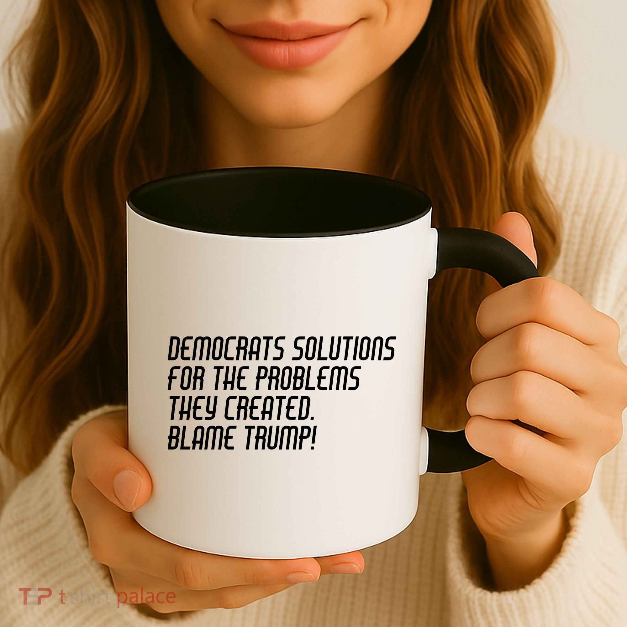 Democrat Solutions Blame Trump Coffee Mug