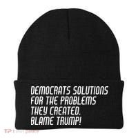 Democrat Solutions Blame Trump Beanie thumb 0