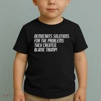 Democrat Solutions Blame Trump Toddler T-Shirt thumb 2