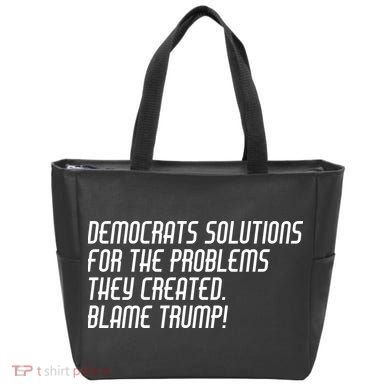 Democrat Solutions Blame Trump Tote Bag