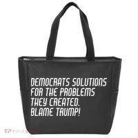 Democrat Solutions Blame Trump Tote Bag thumb 0