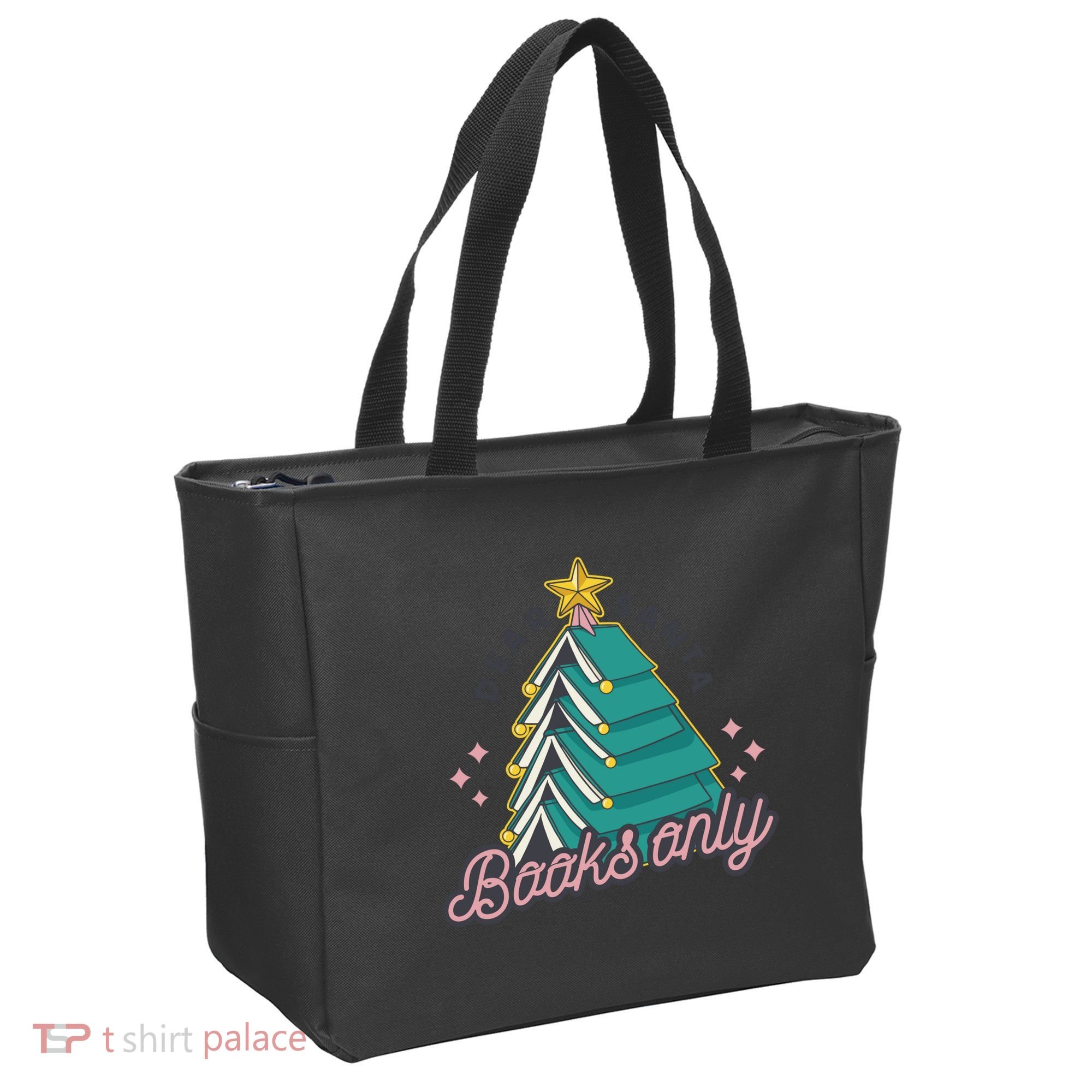 Dear Santa Books Only Tote Bag