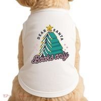Dear Santa Books Only Doggie Tank thumb 0