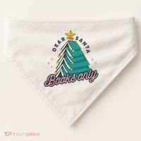 Dear Santa Books Only USA-Made Doggie Bandana thumb 0