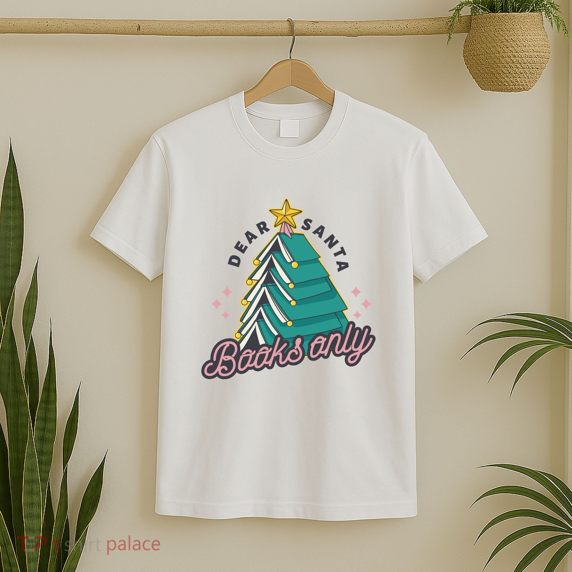 Dear Santa Books Only T-Shirt