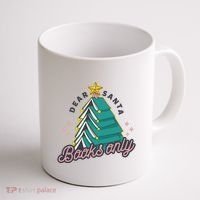Dear Santa Books Only Coffee Mug thumb 1