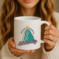 Dear Santa Books Only Coffee Mug thumb 3