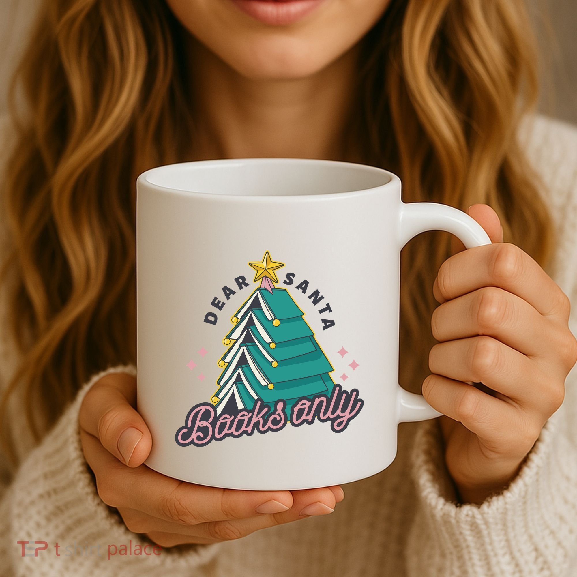 Dear Santa Books Only Coffee Mug