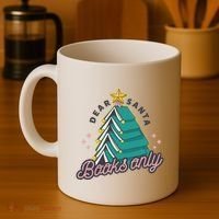 Dear Santa Books Only Coffee Mug thumb 4