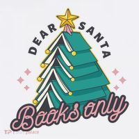Dear Santa Books Only Women's Hoodie thumb 2