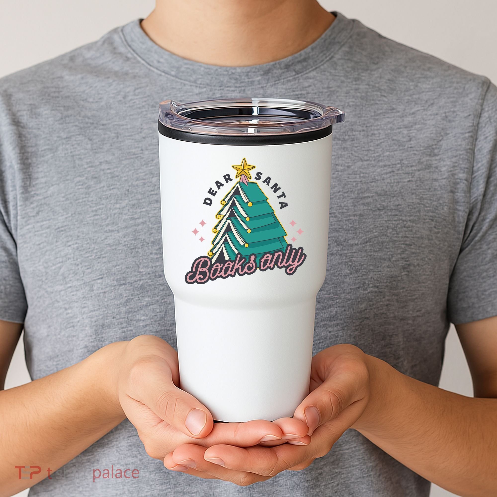 Dear Santa Books Only Tumbler