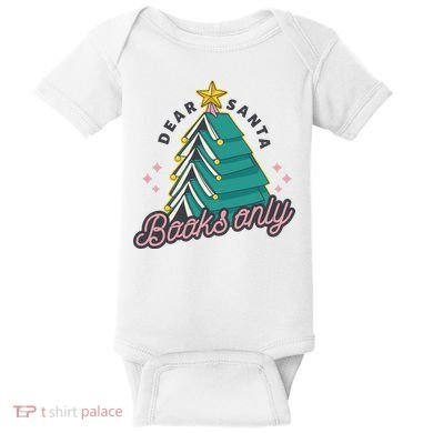 Dear Santa Books Only Baby Bodysuit