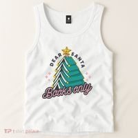 Dear Santa Books Only Tank Top thumb 2