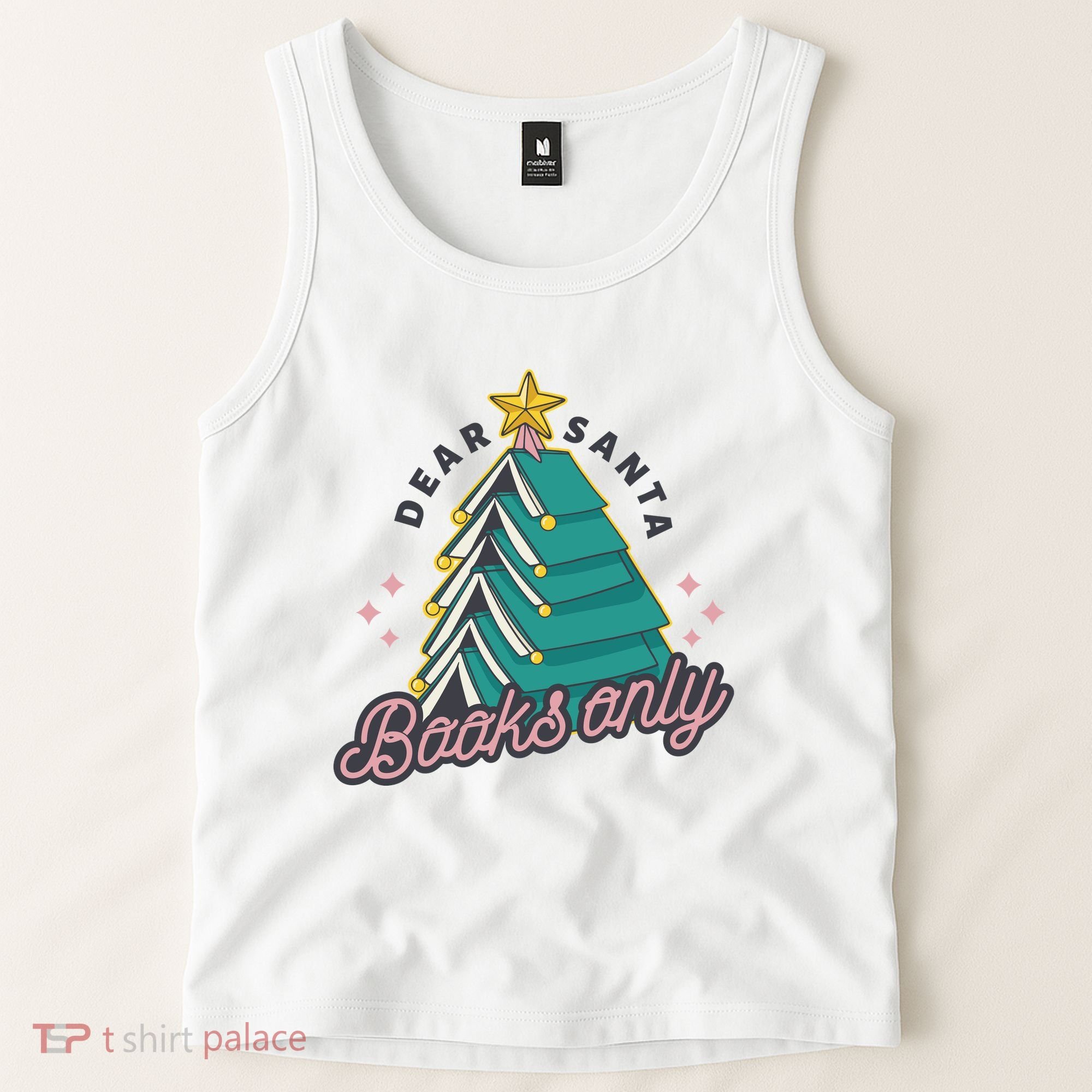 Dear Santa Books Only Tank Top