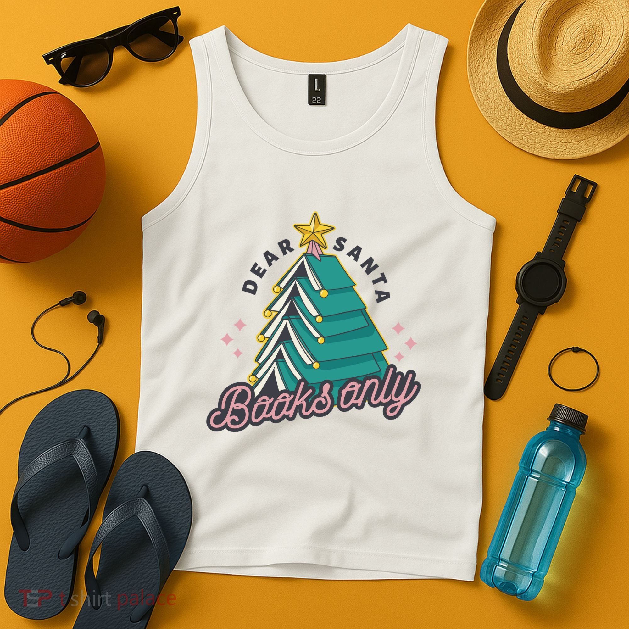 Dear Santa Books Only Tank Top