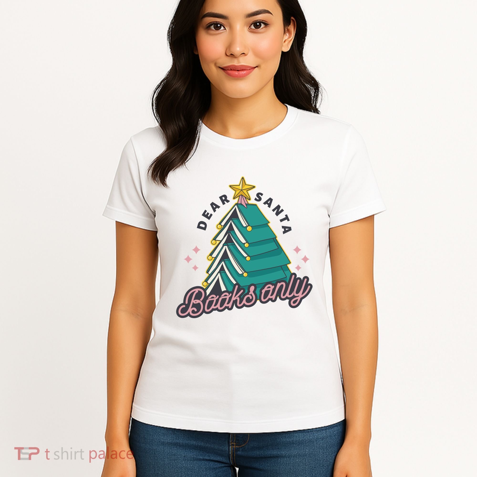 Dear Santa Books Only Women's T-Shirt
