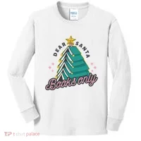 Dear Santa Books Only Kids Long Sleeve Shirt thumb 0