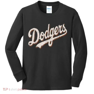 Dodgers Style Classic Kids Long Sleeve Shirt
