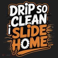 Drip So Clean I Slide Home  Funny Baseball Player Saying Golf Towel thumb 3