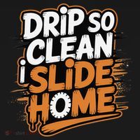 Drip So Clean I Slide Home  Funny Baseball Player Saying Kids Hoodie thumb 5
