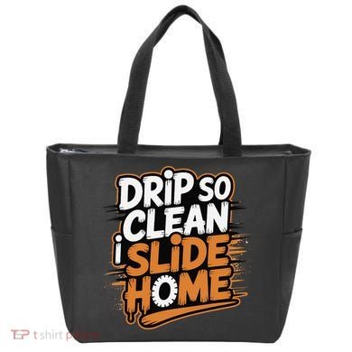 Drip So Clean I Slide Home  Funny Baseball Player Saying Tote Bag