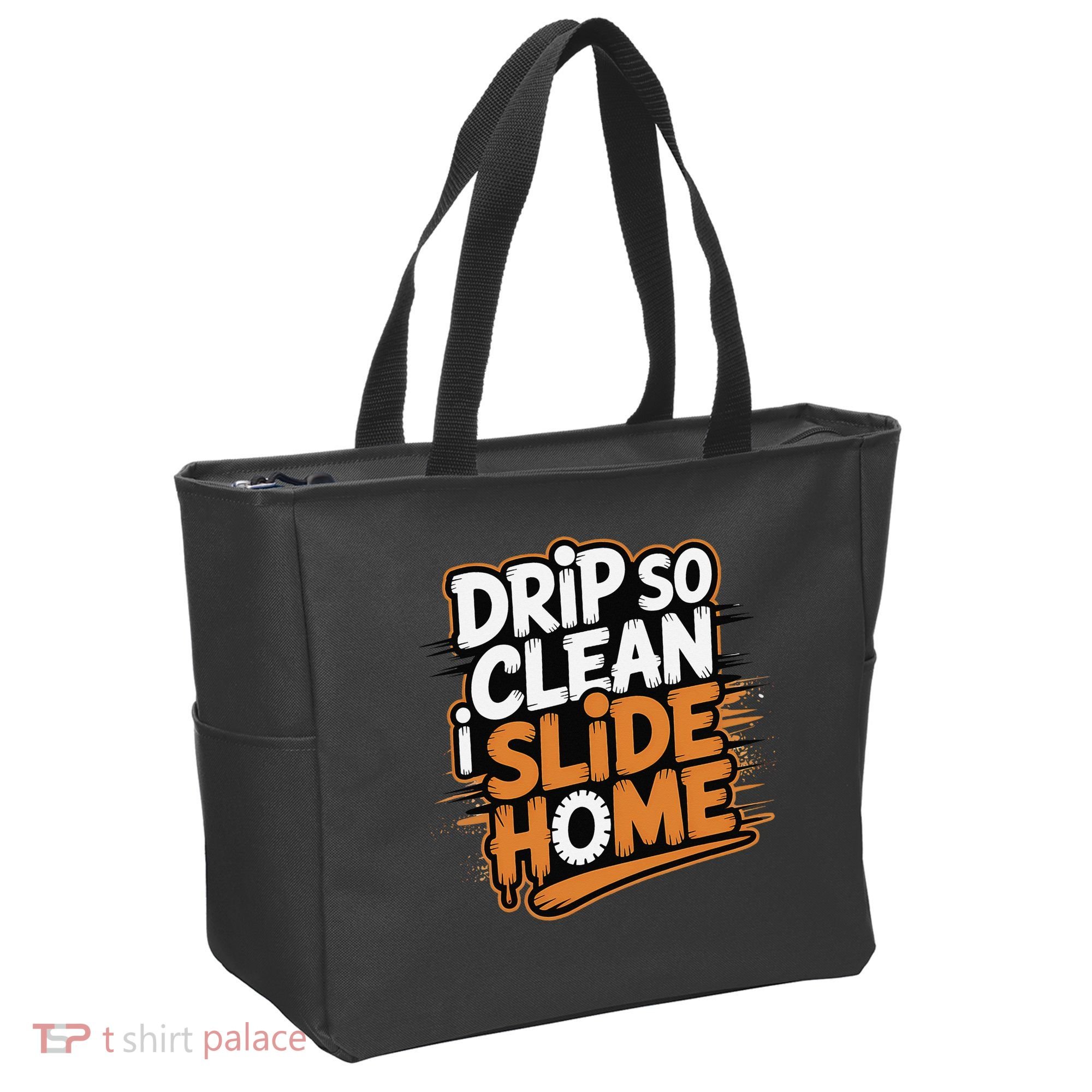 Drip So Clean I Slide Home  Funny Baseball Player Saying Tote Bag