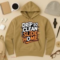 Drip So Clean I Slide Home  Funny Baseball Player Saying Hoodie thumb 3