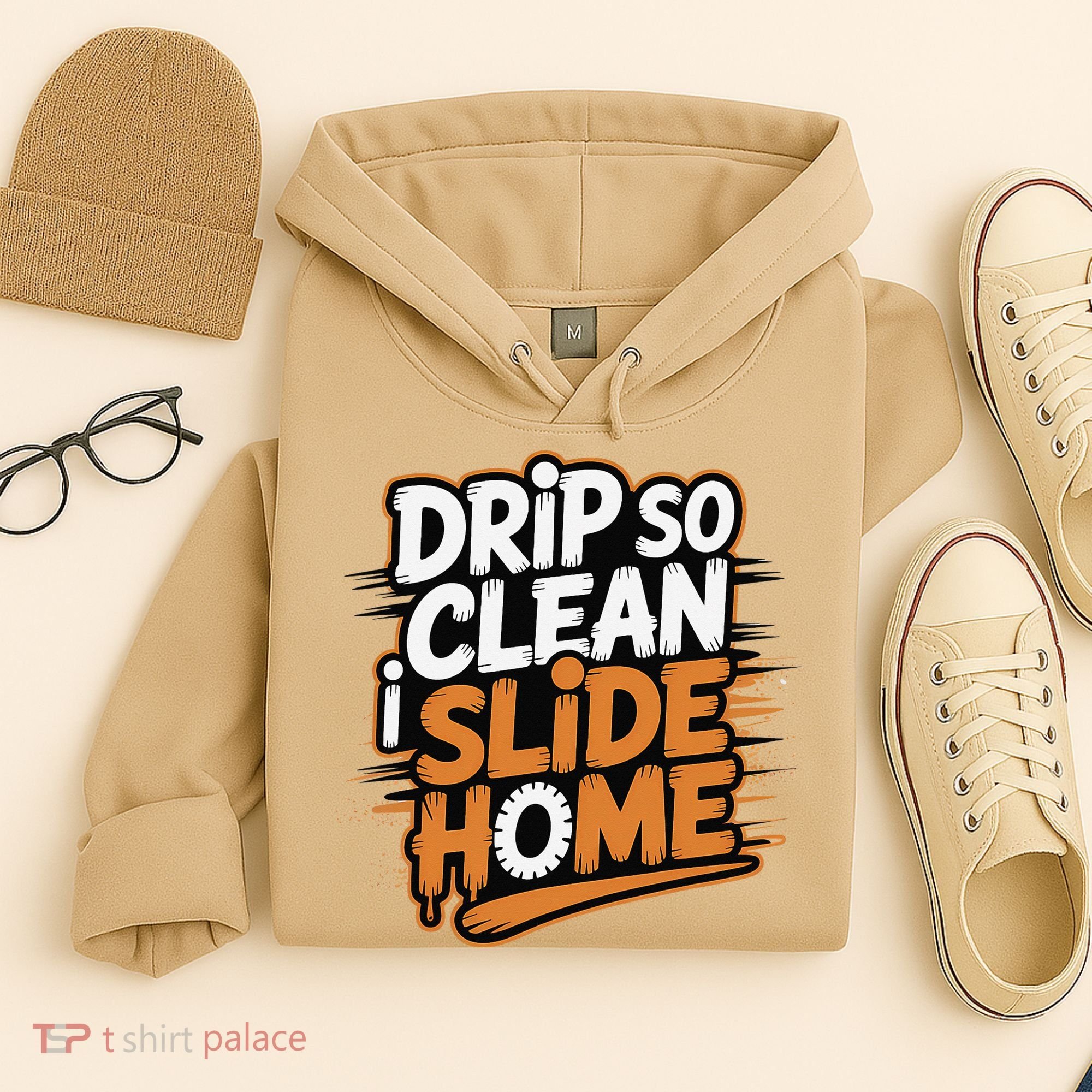 Drip So Clean I Slide Home  Funny Baseball Player Saying Hoodie