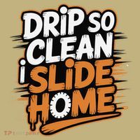 Drip So Clean I Slide Home  Funny Baseball Player Saying Mousepad thumb 1